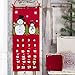 C&F Home Snowmen with Pockets Scarf Trees Christmas Xmas Holiday Seasonal Handcrafted Advent Countdown Calendar Red