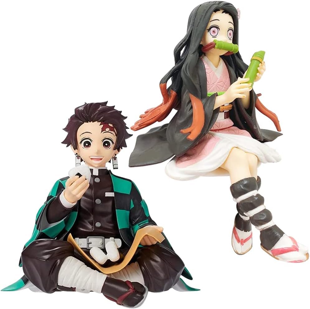 Ksopsdey Figure 2pcsr Action Figures Cute Statues Figurine Collection Figurine Car Decoration Home Office Decoration Gift for Fan Boys and Girls