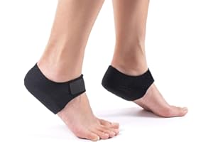 MIAYOHO Plantar Fasciitis Heel Cups for Heel Pain 【Updated Version】 Protectors Sleeves Pads, Support for Spur, Women and Men (Black, M 8.5-12 / W 10-13)