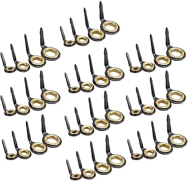 Amazon Dynwave 40個入り 釣り竿ガイドリング シングルレッグ ロッド修理 Diyアイリング ステンレス鋼 釣り愛好家 Dynwave ロッド 竿パーツ