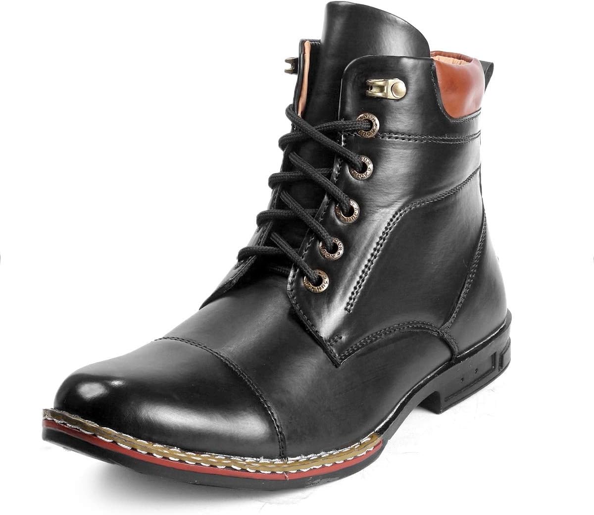 Rockfield Men's Ankle Length Synthetic Leather Boot Shoes