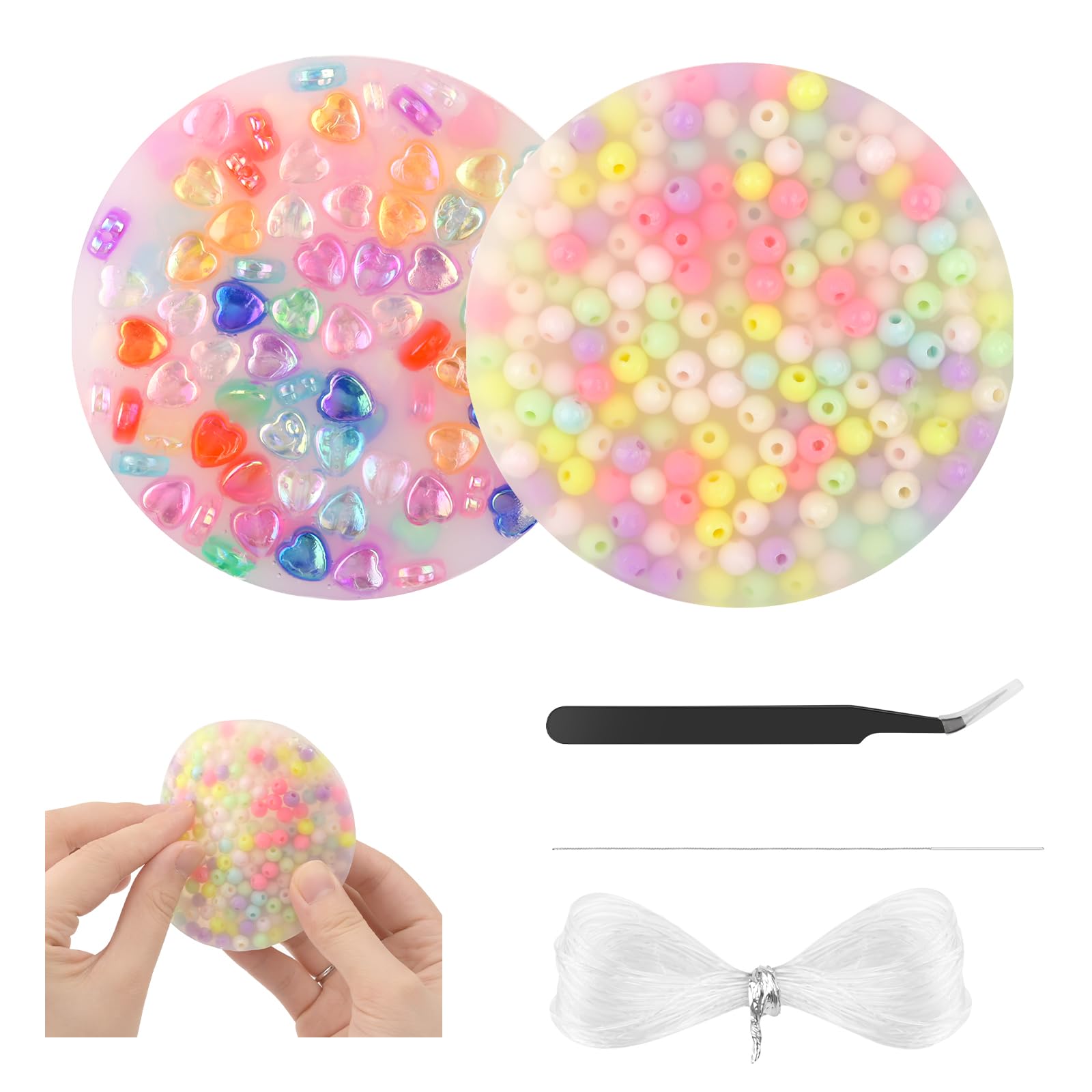 BOUBONI Picking Pad 2 Pack Skin Picking Fidget Toys Sensory Pick Pads Toy for ADHD Dermatillomania Trichotillomania Anxiety Stress Relief for Adults and Kids (Candy Color)