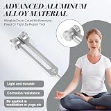 AOGOE 128 Hz Tuning Fork Aluminum Alloy Non Magnetic Chakra Healing C-128 view 3