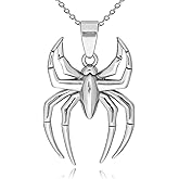 RZCXBS Spiderman Pendant Necklace,Spider Jewelry for Men and Women,Casual and Cosplay Accessory,Fans' Favorite Spider Man Chain,Great for Halloween