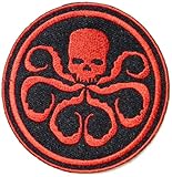 Hydra Captain America Shield Logo Movie Super Hero Kid Jacket T shirt Patch Sew Iron on Embroidered Badge Custome