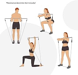 Black Adjustable Spreader Bar Set with 4 Adjustable