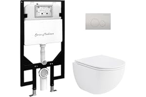 SWISS MADISON St. Tropez Wall Hung Toilet Bundle