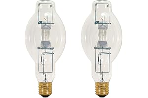 GoodBulb MP400/U/MOG Metal Halide HID Light Bulb 400W EX39 Base BT37 ANSI Code M135/M155 High Output HID Light 4000K Cool White 18000 Life Hours Pack of 2 Bulbs