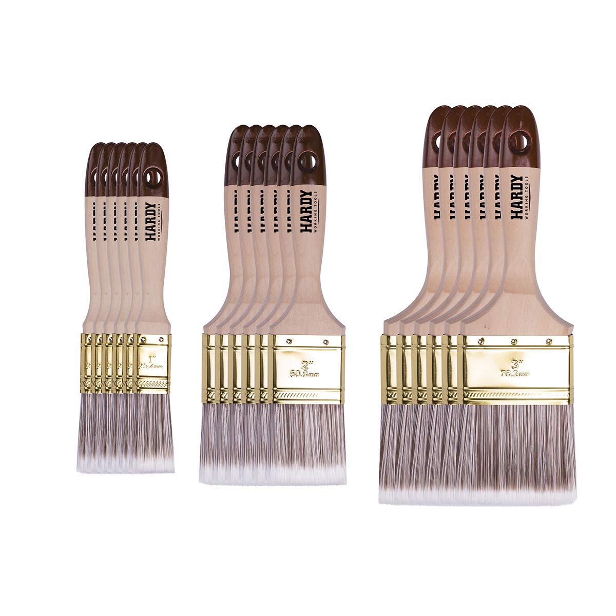 Hardy flat brush 25 mm 50 mm 75 mm series * 45 * 6 pieces