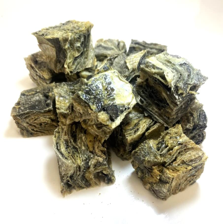 Medium Cod Fish Cubes 500g PREMIUM 100% Natural Dried Fish Skin Dog Treats Chews U.K. Sourced Air-Dried SMS