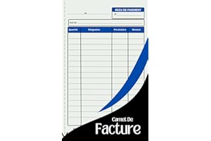 Carnet De Facture En Français: 60 feuillets avec souche prêts à l'emploi , Le carnet de factures simple et efficace ... Spéci