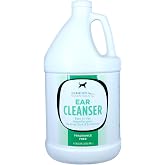 GROOMER ESSENTIALS Ear Cleanser - Gallon | Loosens wax for quick, painless removal and calms itch, hypoallergenic and fragrance free for sensitive pets.