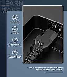 Power Cord Cable for Amplifier Musical Peavey Vox