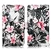 LG G4 Case - Cellularvilla Pu Leather Wallet Flip Open Pocket Credit/id Card Slots/holder & Wrist Strap Case Cover for LG G4 (Black Pink Flower)