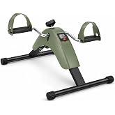 XVCAS Under Desk Bike Pedal Exerciser for Arms and Legs | Foldable Mini Exercise Bike with LCD Display for Home and Office