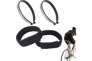 1 Set Pant Cuff Clips, Bicycles Clip, Ankle Safety Bands Elastic Trousers Adjustable Secure Fit for Fishing Outdoor Riding
