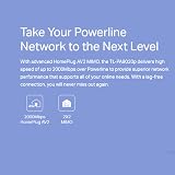 TP-Link TL- 2000Mbps Powerline Adapter Kit Gigabit Passthrough MIMO view 4