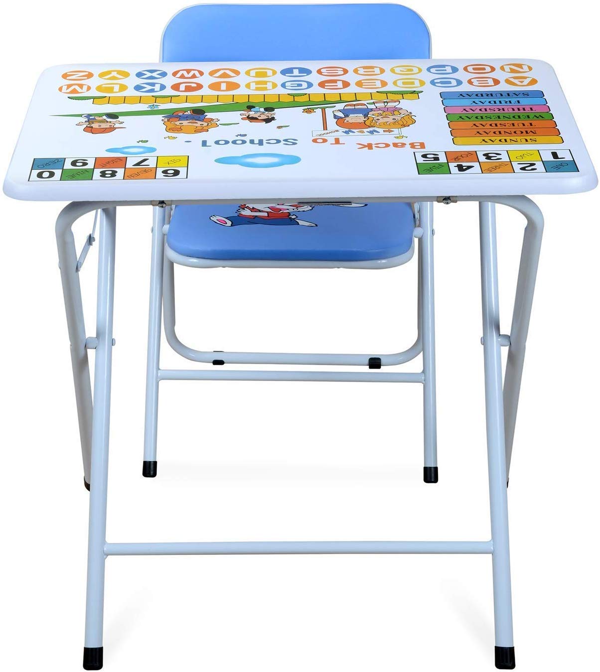 plastic study table with chair