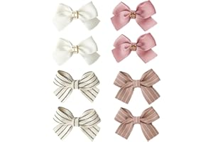 PLINUBLA 8PCS Baby Girl Dog Gift Wrap Hair Bow Clips Barrettes, Assorted Hair Accessories Alligator Clip for Little Girls Toddler Kids Teens