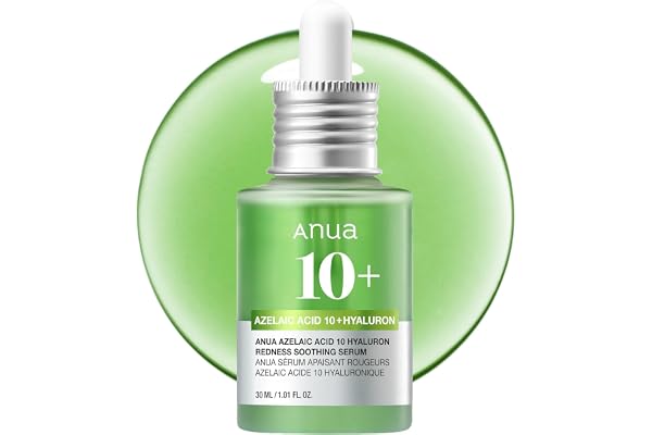 Anua Azelaic Acid 10 Hyaluron Redness Soothing Serum, Facial Serum for Sensitive skin, Hyaluronic Acid, Niacinamide, Spot Car