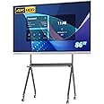TouchWo 86" Touchscreen Monitor Smart Board, 4K Interactive Presentation Electronic Whiteboard with Android 13, Digital Signage Display for Office, Classroom,RAM 4GB+ ROM 32GB