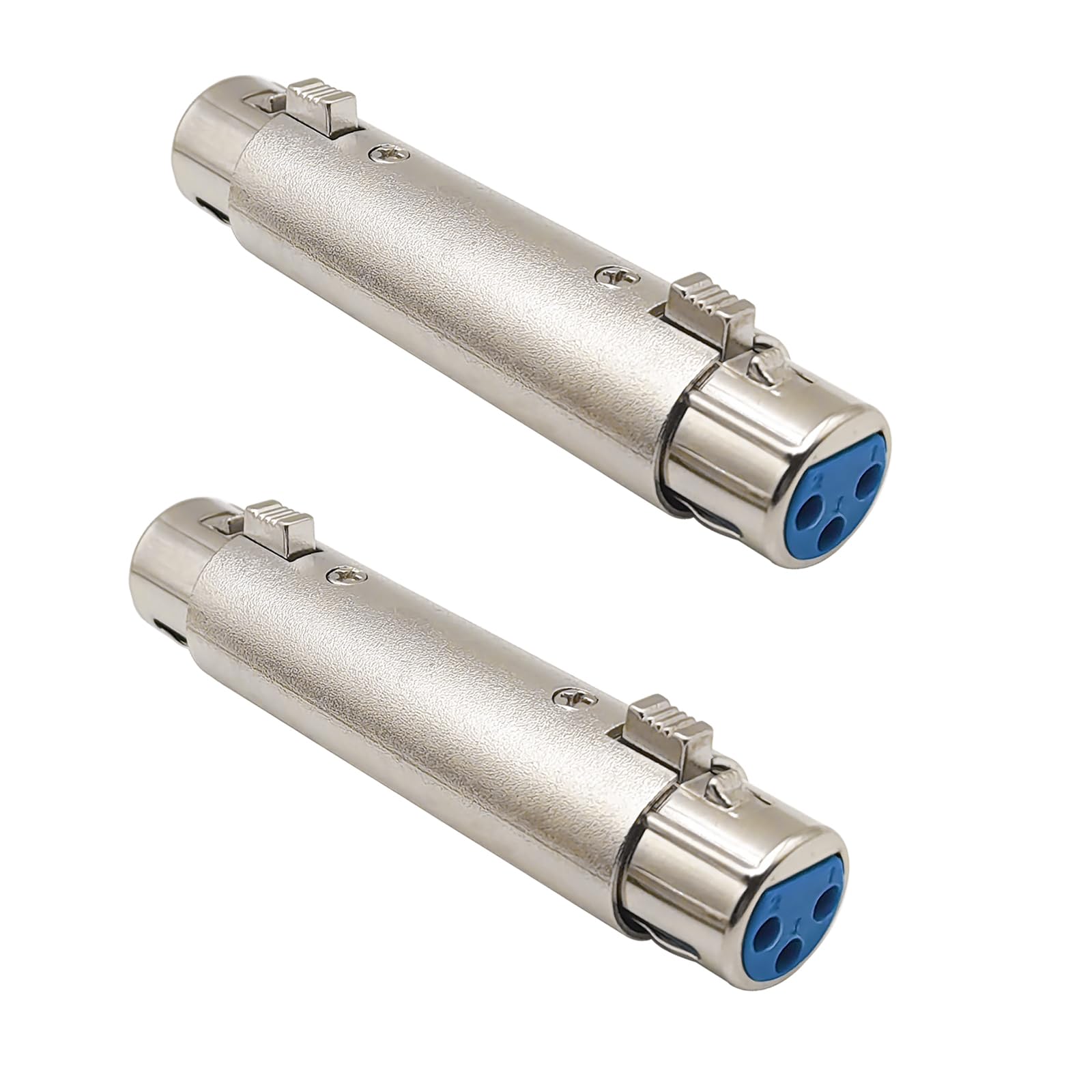 iYueMps 2 Pack 3Pin XLR Gender Changer Adapter XLR Female to Female Adapter for Audio Microphone (2 x XLR Female to Female Connector)
