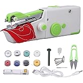 Diydeg Handheld Sewing Machine, Mini Portable Electric Sewing Machine, Ergonomic Battery Powered Portable Mending Machine Tool for DIY Quick Repairing, Beginners, Kids, Home and Travel