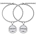 HvOvMvE Soap/Dish Soap, Lotion/Hand Soap Tags - Double-Sided Labels for Kitchen/Bathroom Soap Dispensers- Laser Engraved Three-Dimensional Font, Mason Jar Decoration, 2 pcs Set (Silver)
