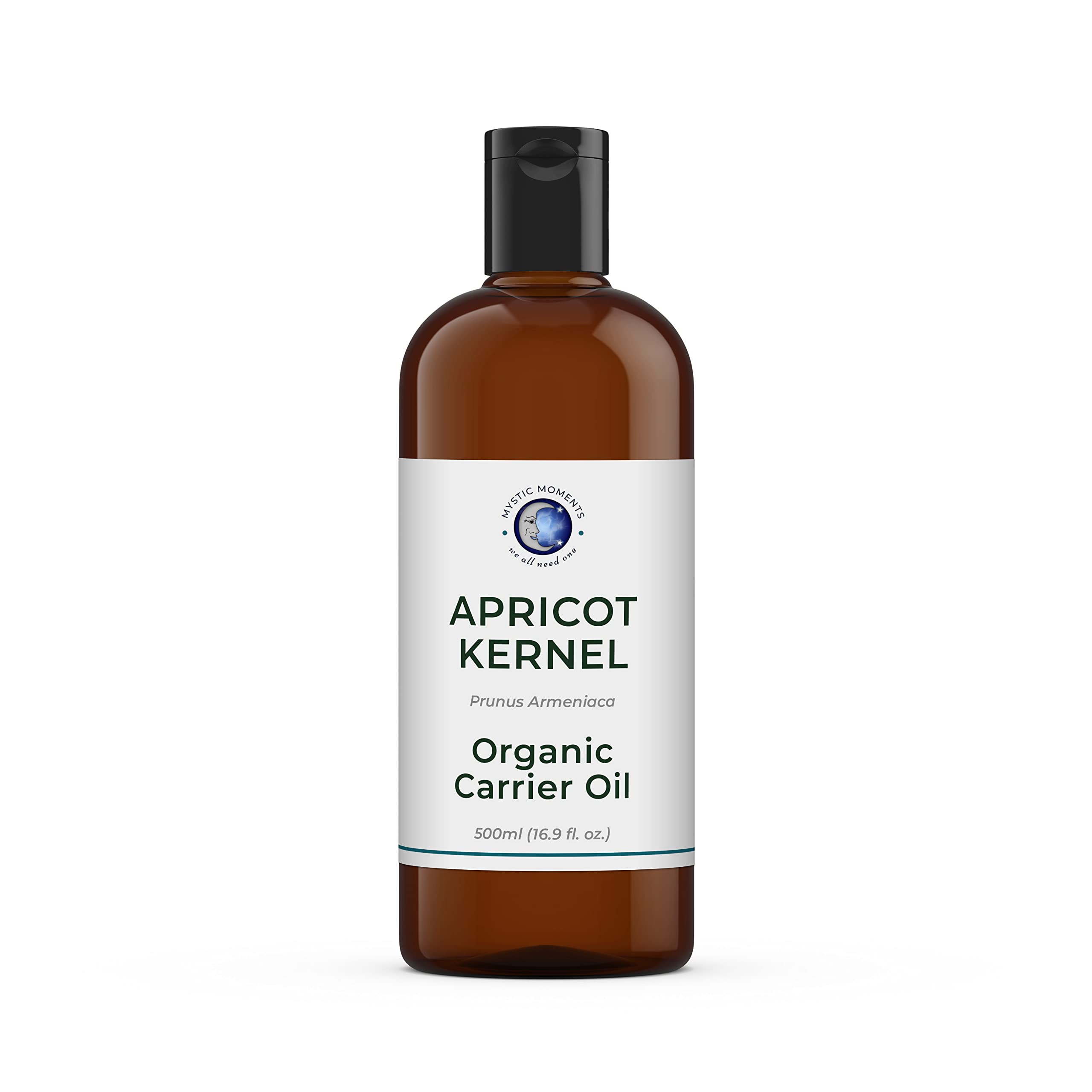 Mystic Moments Apricot Kernel Organic Carrier Oil 500ml | Prunus Armeniaca | Lightweight Moisturising Treatment for Soft Skin & Radiant Hair | Natural Care for Skincare, Massage & Haircare