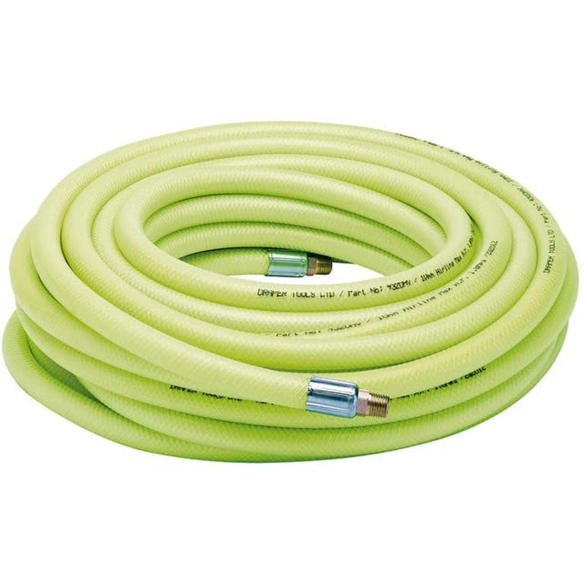 Draper 23191 High-Vis Air Line Hose, 15.2m Length x 10mm Bore, 1/4" BSP