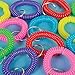 Wrist Coil Key Chain - (Pack of 24) Assorted Colorful Cute Stretchable Lanyard Keychain Rings, Plastic Wrist Key Holder Tag by Bedwina