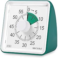 Secura 60-Minute Visual Timer, Classroom Classroom Timer, Countdown Timer for Kids and Adults, Time Management Tool for Teach