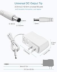 ALITOVE DC 12V Power Supply 12 Volt 1A 12W AC