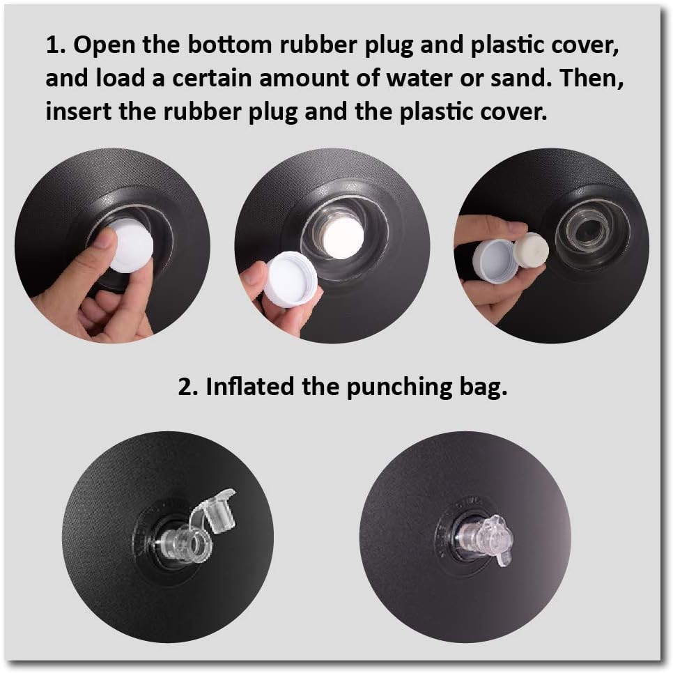 Inflatable Punching Bags, Boxing Bag with Stand, Focal Bags for Kids or Adults, Fitness Punching Bag : Sports & Outdoors