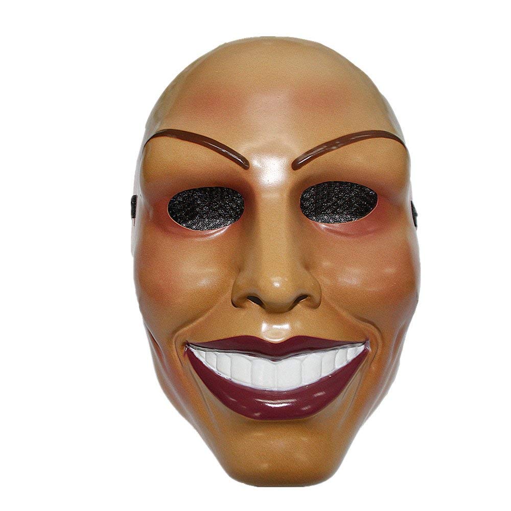 The Rubber Plantation TM 619219292160 The Purge Mask Smiling Female Halloween Costume Woman Fancy dress (Purge Female), One Size