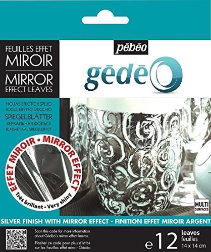 Pebeo Gedeo Mirror Effect Gilding Foil Leaves (Silver) by Gedeo