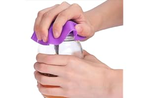 RayNab Silicone Jar Opener Gripper Pads – 4 Pack Set | Non-Slip Rubber Jar Lid Opener for Weak Hands, Seniors & Arthritis | M