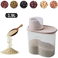 Contenitori Ermetici Per Cereali 2 Pezzi | Dispenser Con Misurino | Plastica Per Riso E Pasta - Foto 4