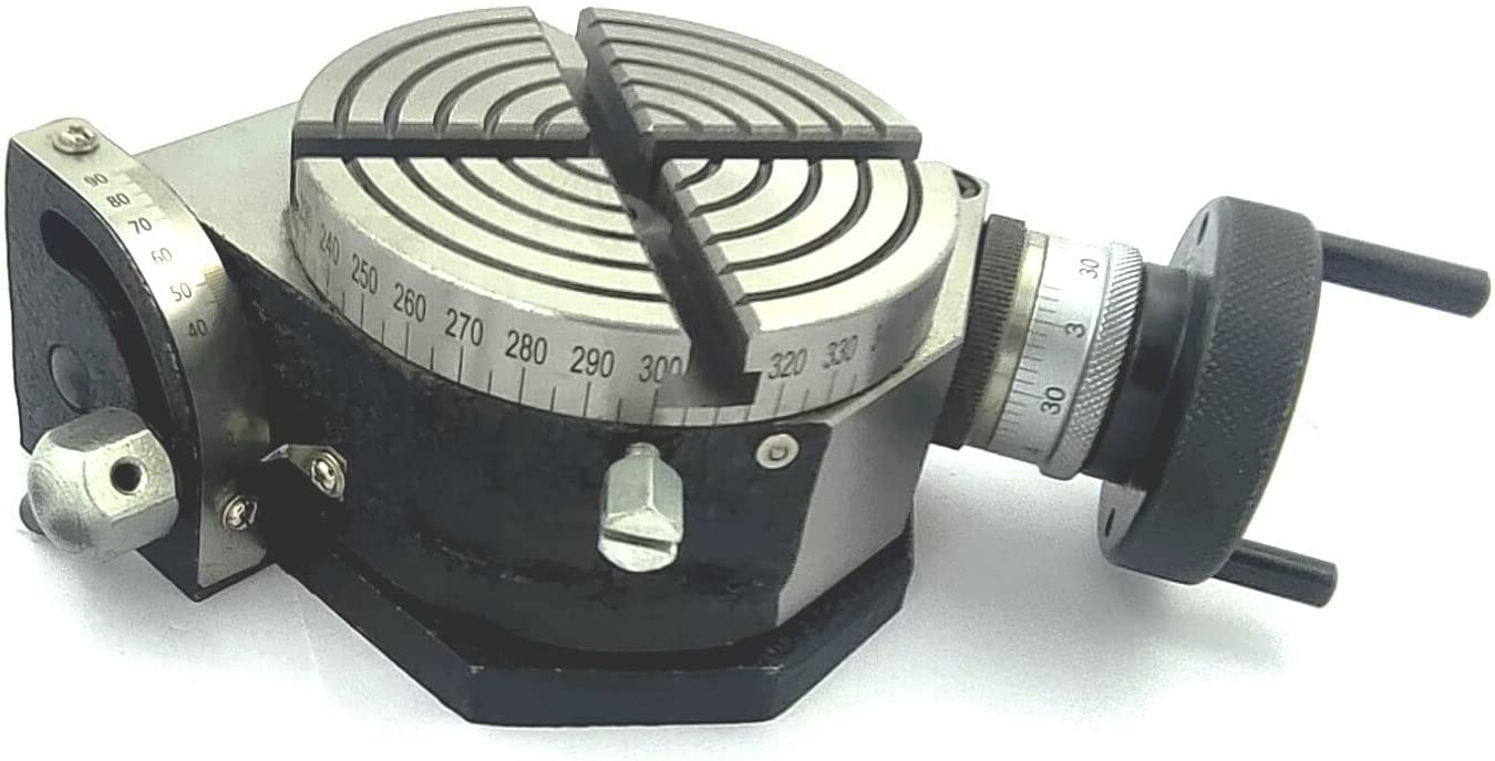 4" Inches 100 mm Tilting Rotary Table for Milling Machine Tools