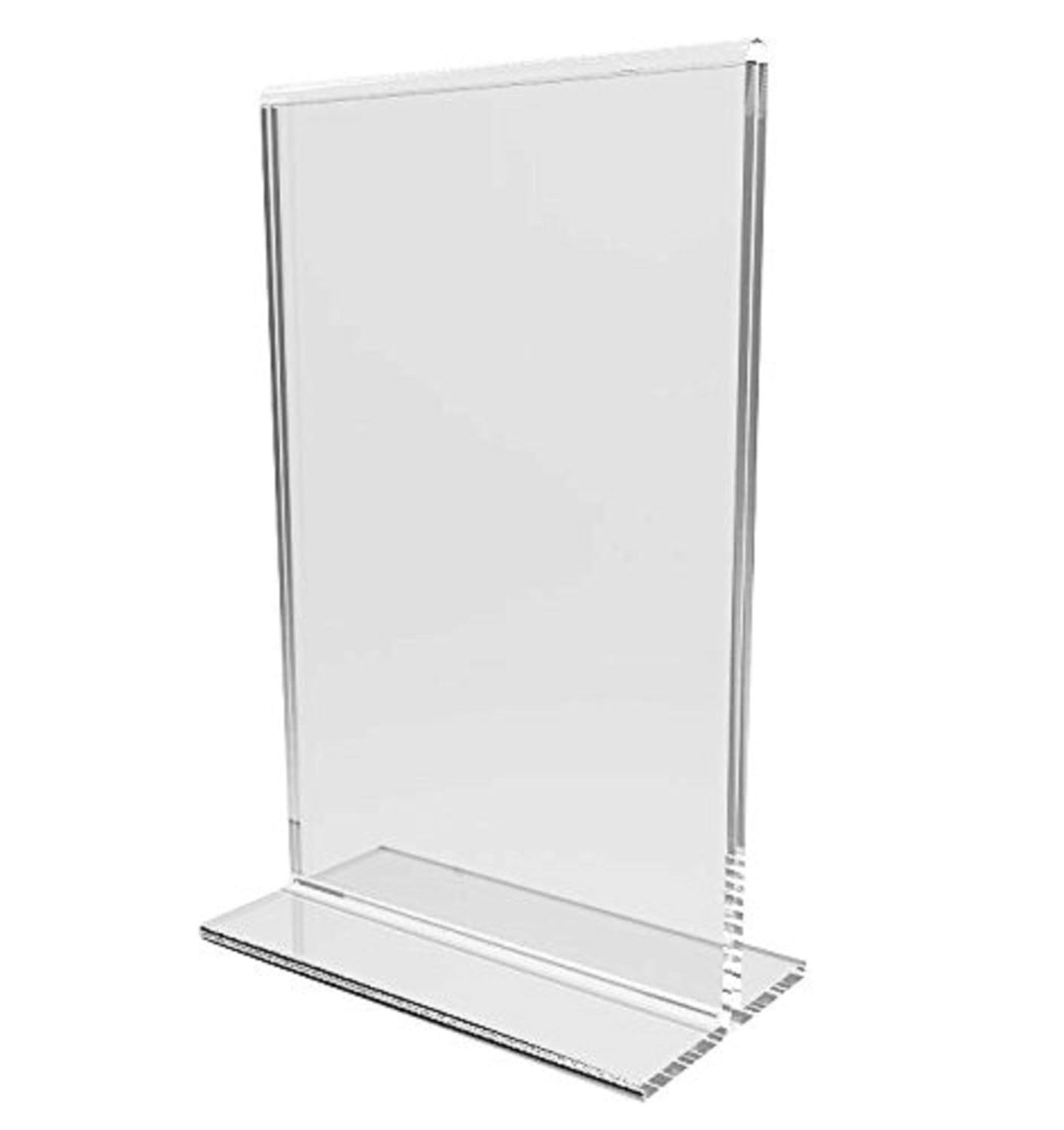 Bigmall Acrylic Display Paper Signage Holder Photo Frame Menu