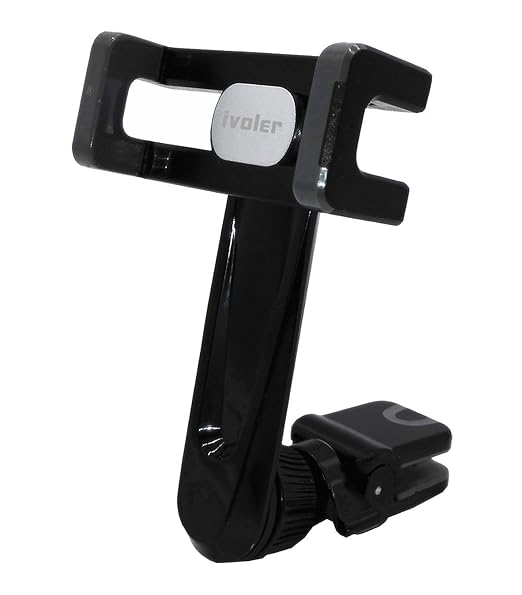 iVoler® Soporte Movil Coche Universal Air Vent Car Mount 360 grados Rotación Soporte Teléfono Coche con Clip para Rejillas del Aire para iPhone 7/7 Plus/6S/6s Plus/6/6 Plus/5S/5C/SE, Samsung S6/S6 Edge, Huawei P9, GPS, MP3 Player y más 51-85 mm ancho - Gris/Negro