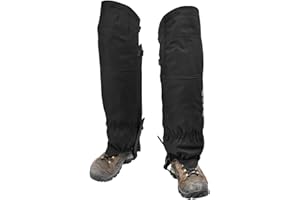 BZTAC Tactical Leg Gaiters High Gaiters Hunting Gaiters Knee Protection Anti-Tear Oxford Fabric Full Length Zip Waterproof Breathable Windproof for Outdoor Hunting Hiking Walking