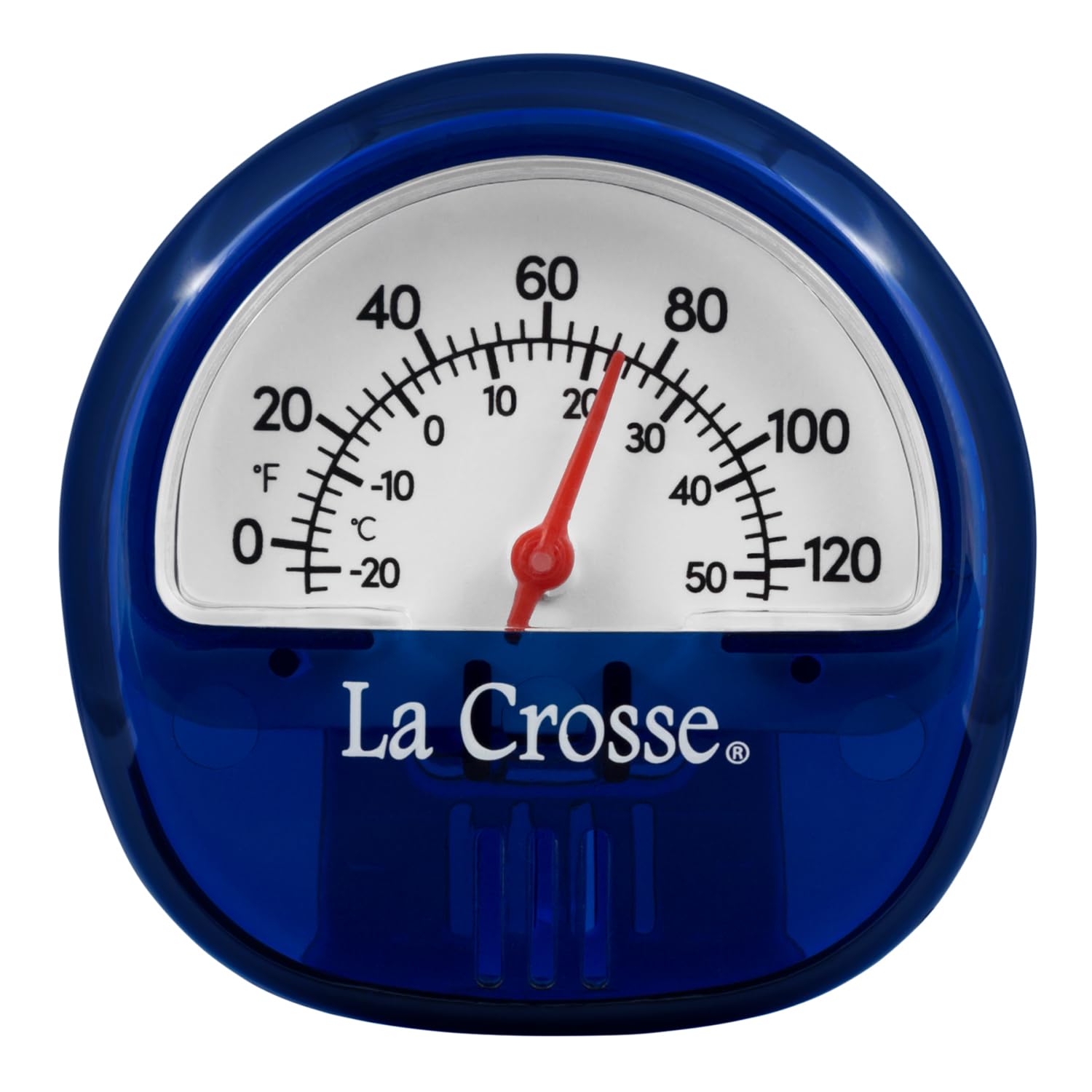 Photo 1 of La Crosse 104-106BL Blue Analog Thermometer with Magnetic Back