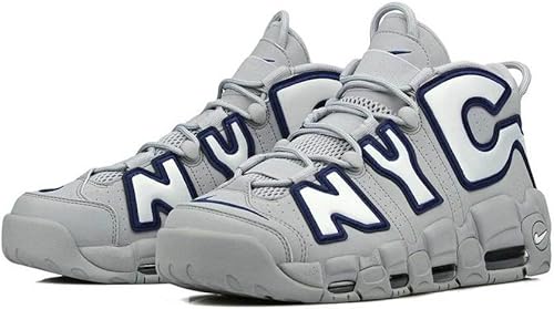 Amazon ナイキ エア モア アップテンポ ニューヨーク スニーカー グレー X 白 X 紺 Air More Uptempo Nyc Wolf Grey White Midnight Navy 並行輸入品 27 5cm Us9 5 Nike ナイキ シューズ バッグ