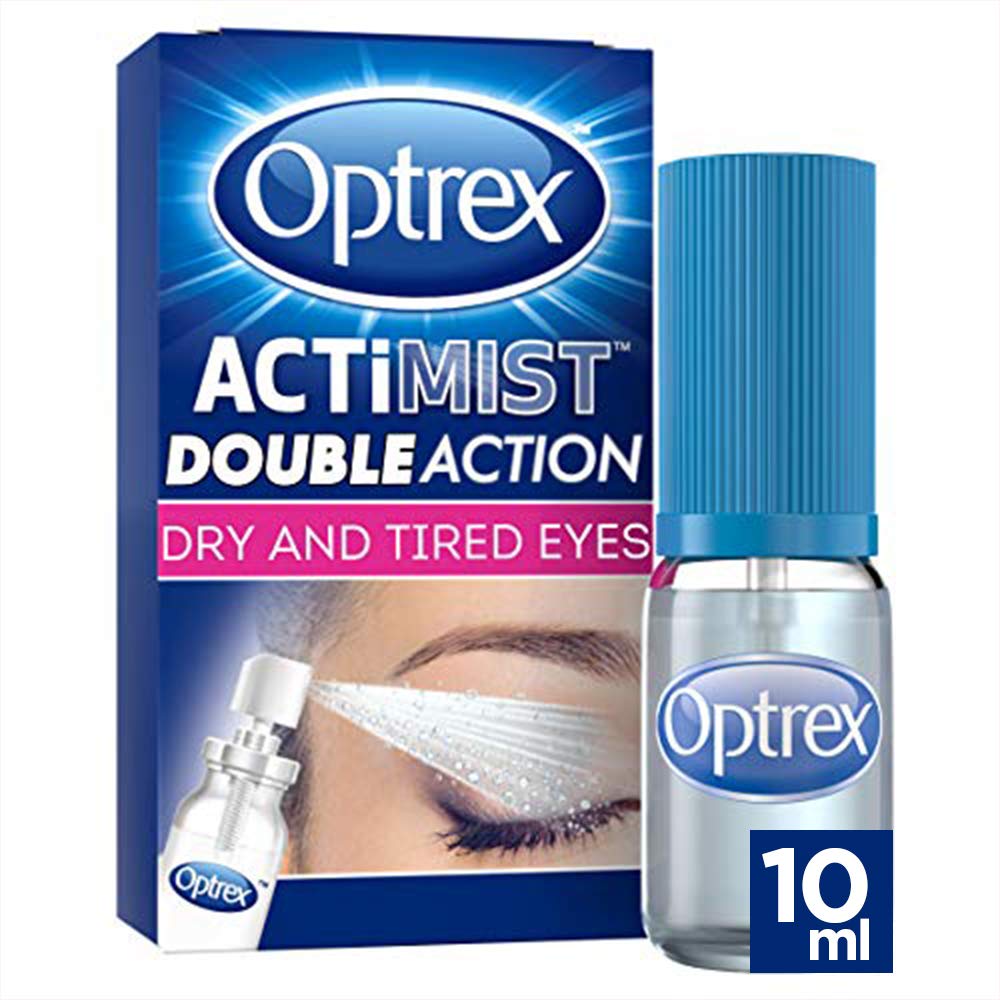 Optrex ActiMist 2in1 Eye Spray for Dry + Irritated Eyes 0.34oz (10ml ...