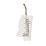 State Christmas Ornaments, Wooden Tree Holiday