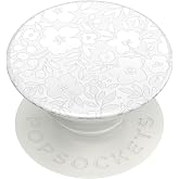 PopSockets Adhesive Phone Grip, Holder- Blanc Fresh | Secure Comfortable Hold, Anti-Drop, Kickstand, Flower, Floral, Kindle, Paperwhite, Magnetic