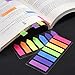 Outus 560 Pieces Page Markers Arrow Flags Tabs Fluorescent Sticky Notes Writable Tabs for Page Marker, 4 Set, 7 Color