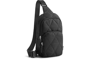 G4Free Sling Bag for Women, Casual Quilted Puffer Crossbody Purse Lightweight Fanny Packs for Daily Travel Work