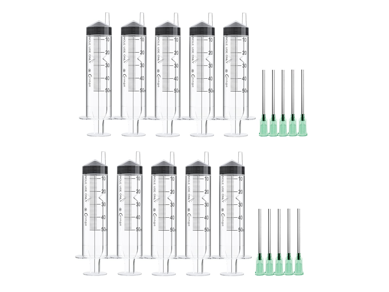 Ciringe 50 ml Syringe with 14G Green Mixing Kit - 10 Sets